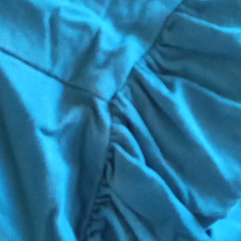 Universal Thread Long Sleeve‎ Gathered Shoulder T Shirt Dress Midi Blue NWT XXL - Picture 3 of 3